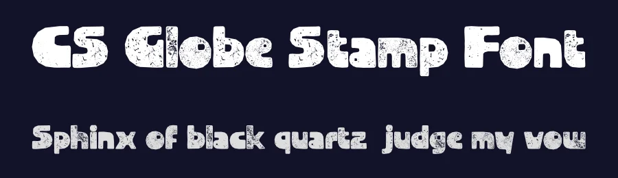 CS Globe Stamp Font by craftsupplyco — Display Font — thumbnail 2