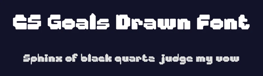 CS Goals Drawn Font by craftsupplyco — Display Font — thumbnail 2