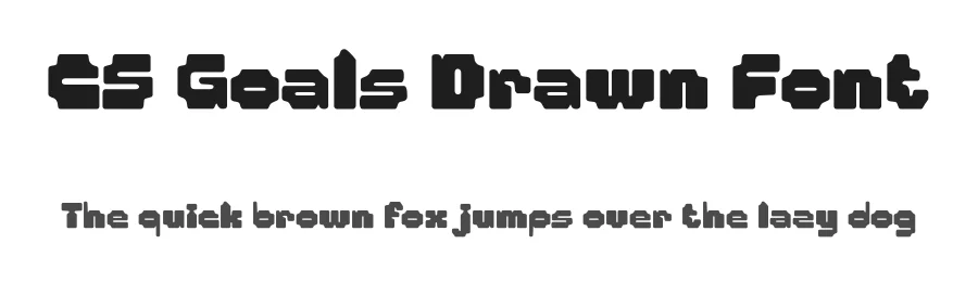 CS Goals Drawn Font by craftsupplyco — Display Font