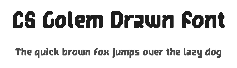CS Golem Drawn Font by craftsupplyco — Display Font