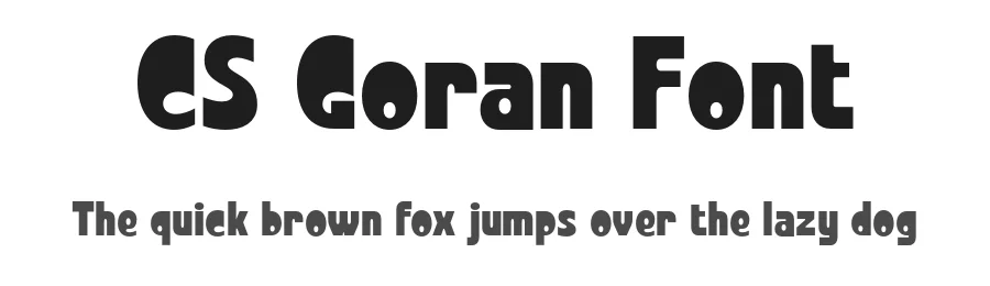 CS Goran Font by craftsupplyco — Display Font