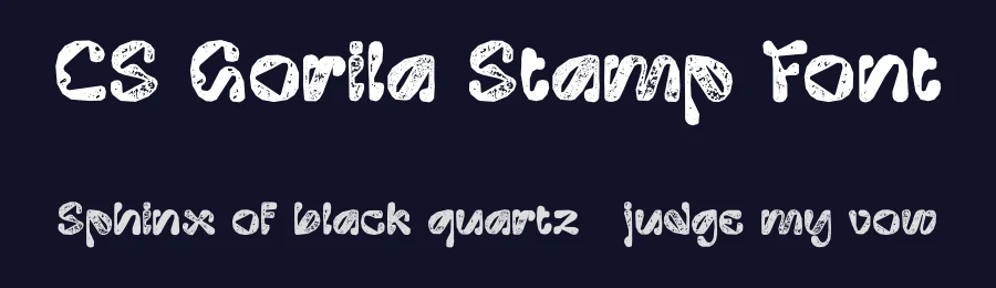 CS Gorila Stamp Font by craftsupplyco — Display Font — thumbnail 2