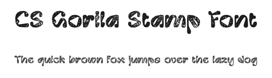 CS Gorila Stamp Font by craftsupplyco — Display Font