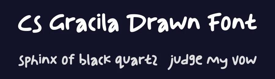 CS Gracila Drawn Font by craftsupplyco — Script Handwritten Font — thumbnail 2