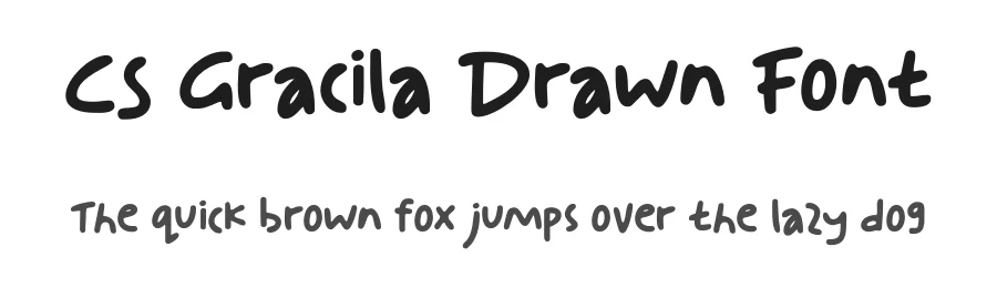 CS Gracila Drawn Font by craftsupplyco — Script Handwritten Font
