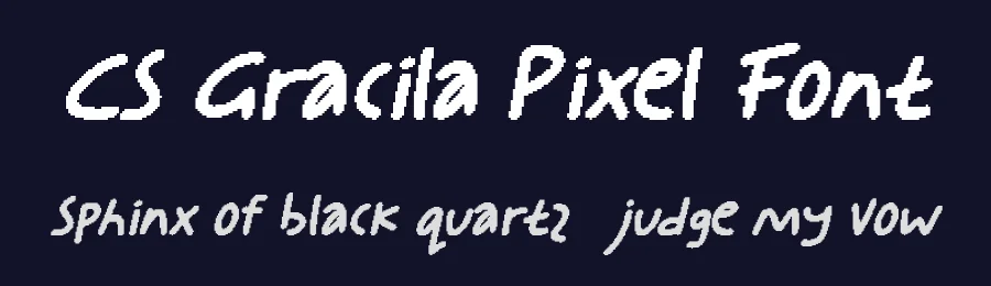 CS Gracila Pixel Font by craftsupplyco — Script Handwritten Font — thumbnail 2