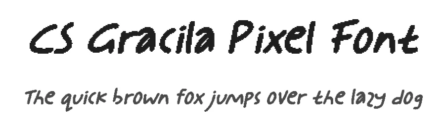 CS Gracila Pixel Font by craftsupplyco — Script Handwritten Font