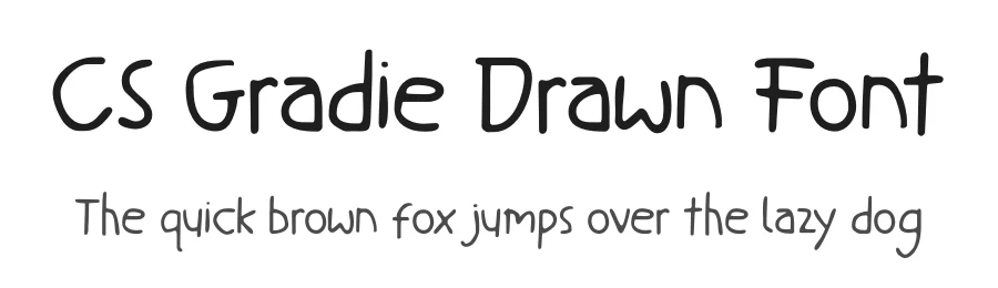 CS Gradie Drawn Font by craftsupplyco — Script Handwritten Font