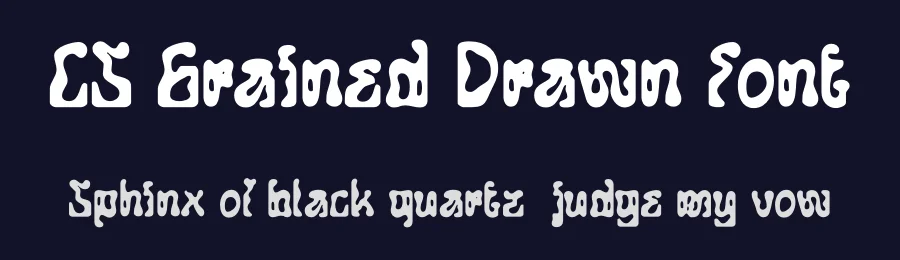 CS Grained Drawn Font by craftsupplyco — Display Font — thumbnail 2