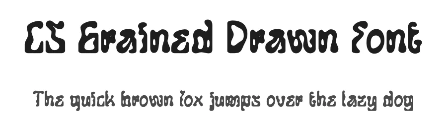 CS Grained Drawn Font by craftsupplyco — Display Font