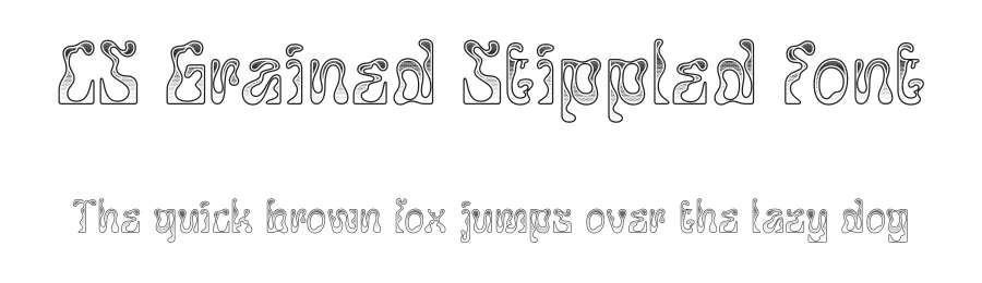 CS Grained Stippled Font by craftsupplyco — Display Font