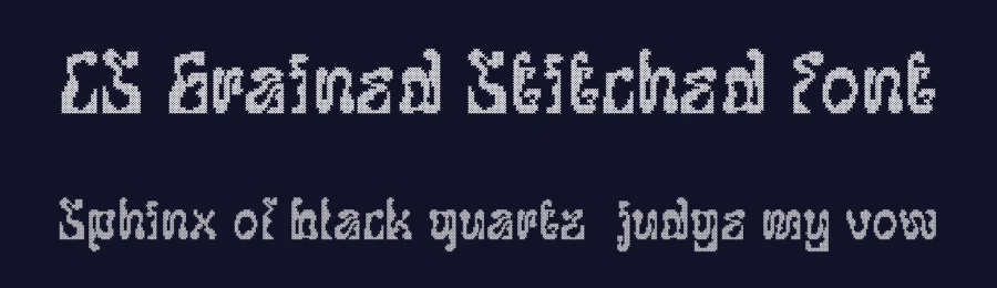CS Grained Stitched Font by craftsupplyco — Display Font — thumbnail 2
