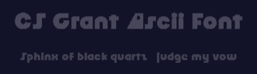 CS Grant Ascii Font by craftsupplyco — Display Font — thumbnail 2