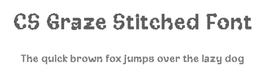 CS Graze Stitched Font by craftsupplyco — Display Font