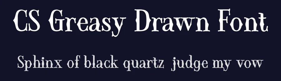 CS Greasy Drawn Font by craftsupplyco — Display Font — thumbnail 2