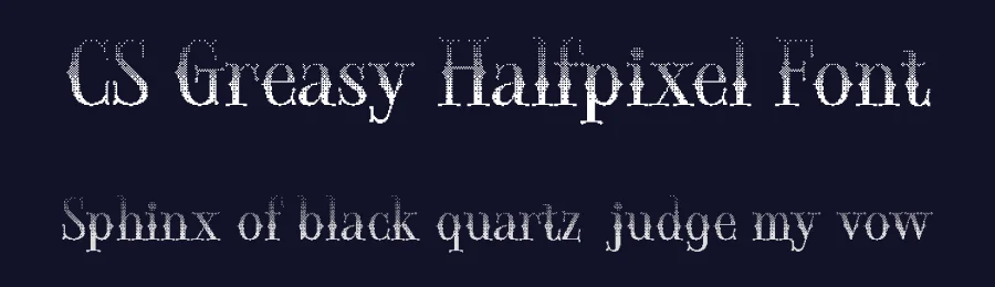 CS Greasy Halfpixel Font by craftsupplyco — Display Font — thumbnail 2