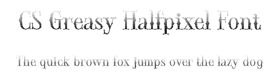 CS Greasy Halfpixel Font by craftsupplyco — Display Font