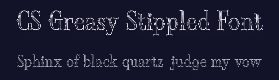 CS Greasy Stippled Font by craftsupplyco — Display Font — thumbnail 2