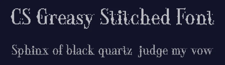 CS Greasy Stitched Font by craftsupplyco — Script Handwritten Font — thumbnail 2