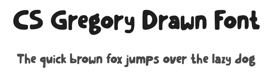 CS Gregory Drawn Font by craftsupplyco — Script Handwritten Font