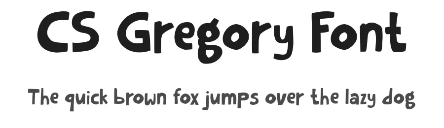 CS Gregory Font by craftsupplyco — Display Font