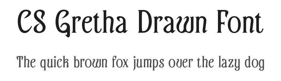 CS Gretha Drawn Font by craftsupplyco β Display Font