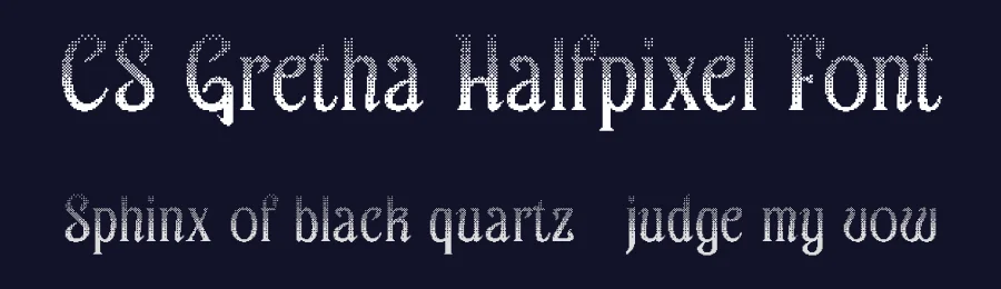 CS Gretha Halfpixel Font by craftsupplyco — Display Font — thumbnail 2