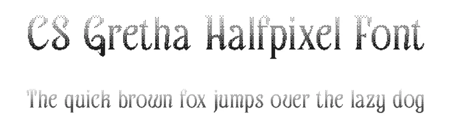 CS Gretha Halfpixel Font by craftsupplyco — Display Font