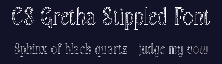 CS Gretha Stippled Font by craftsupplyco — Display Font — thumbnail 2