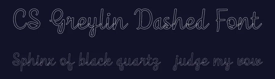 CS Greylin Dashed Font by craftsupplyco — Script Handwritten Font — thumbnail 2