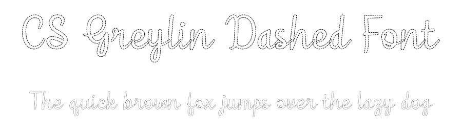 CS Greylin Dashed Font by craftsupplyco — Script Handwritten Font