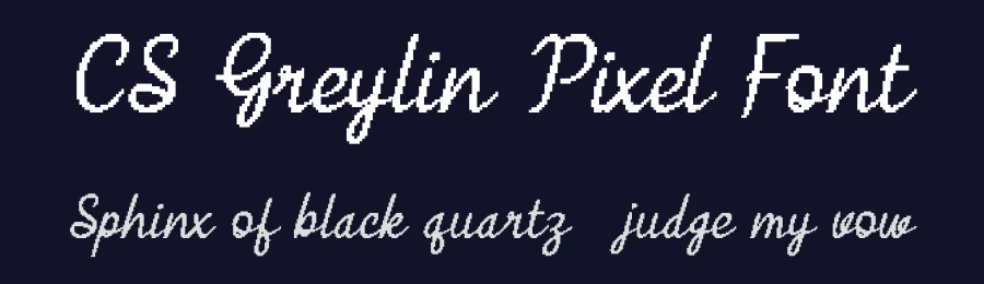 CS Greylin Pixel Font by craftsupplyco — Display Font — thumbnail 2