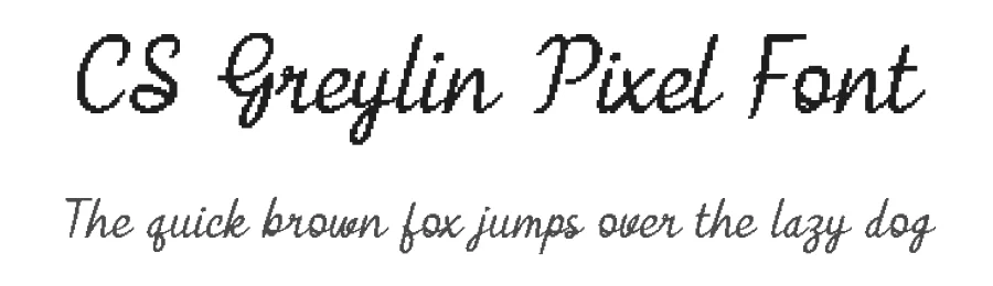 CS Greylin Pixel Font by craftsupplyco — Display Font