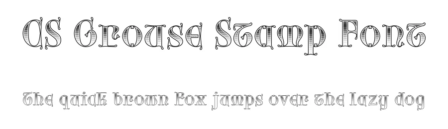 CS Grouse Stamp Font by craftsupplyco — Script Handwritten Font