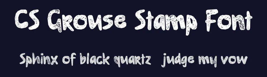 CS Grouse Stamp Font by craftsupplyco — Display Font — thumbnail 2