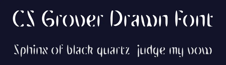 CS Grover Drawn Font by craftsupplyco — Display Font — thumbnail 2