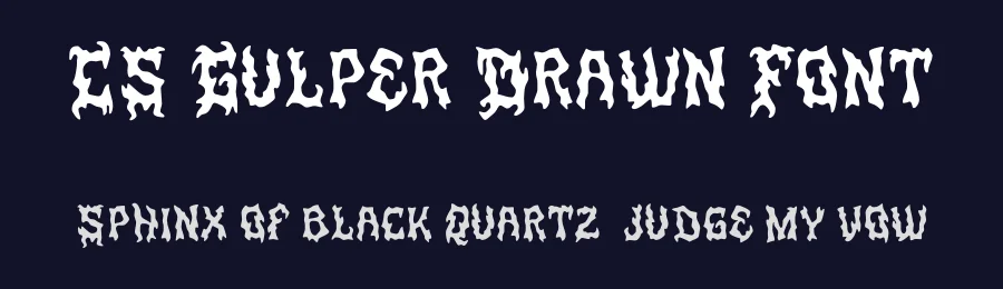 CS Gulper Drawn Font by craftsupplyco — Display Font — thumbnail 2