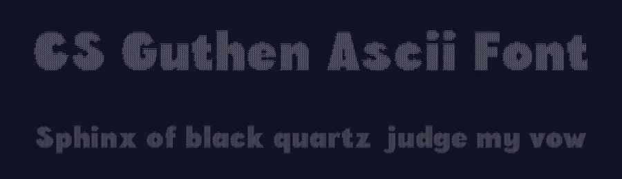 CS Guthen Ascii Font by craftsupplyco — Display Font — thumbnail 2