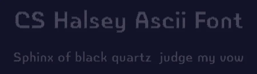CS Halsey Ascii Font by craftsupplyco — Sans Serif Font — thumbnail 2