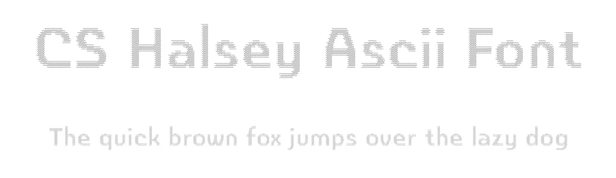 CS Halsey Ascii Font by craftsupplyco — Sans Serif Font