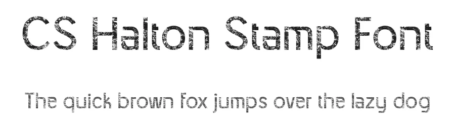 CS Halton Stamp Font by craftsupplyco — Sans Serif Font