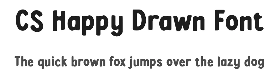 CS Happy Drawn Font by craftsupplyco — Sans Serif Font