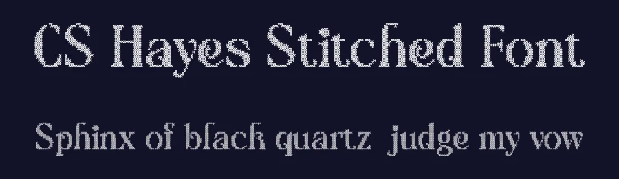CS Hayes Stitched Font by craftsupplyco — Display Font — thumbnail 2