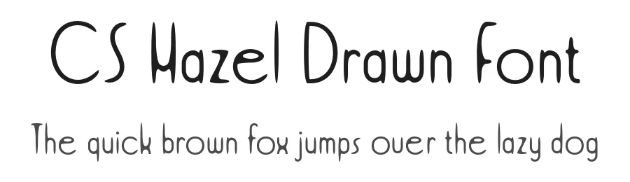 CS Hazel Drawn Font by craftsupplyco — Sans Serif Font