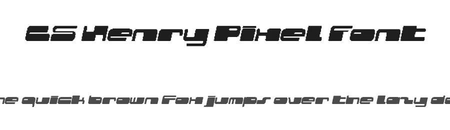 CS Henry Pixel Font by craftsupplyco — Display Font