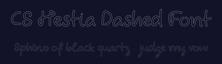 CS Hestia Dashed Font by craftsupplyco — Display Font — thumbnail 2
