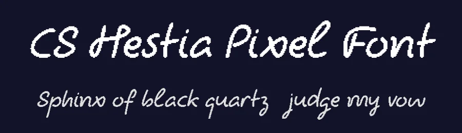 CS Hestia Pixel Font by craftsupplyco — Script Handwritten Font — thumbnail 2