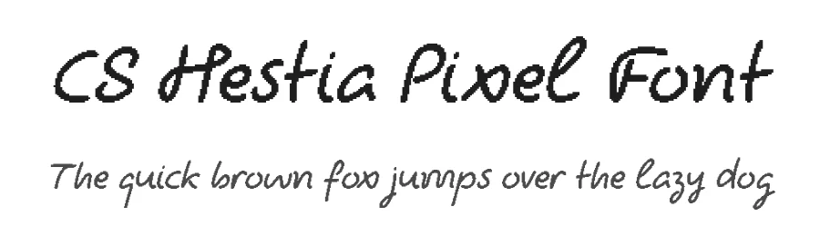 CS Hestia Pixel Font by craftsupplyco — Script Handwritten Font