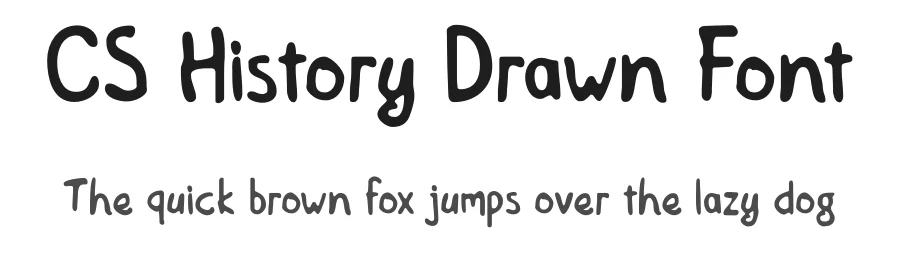 CS History Drawn Font by craftsupplyco — Display Font