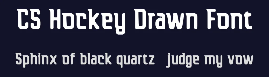 CS Hockey Drawn Font by craftsupplyco — Display Font — thumbnail 2